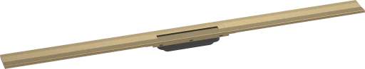 Hansgrohe Raindrain Flex afløbsrende, vægmontering, 1200 mm, børstet bronze