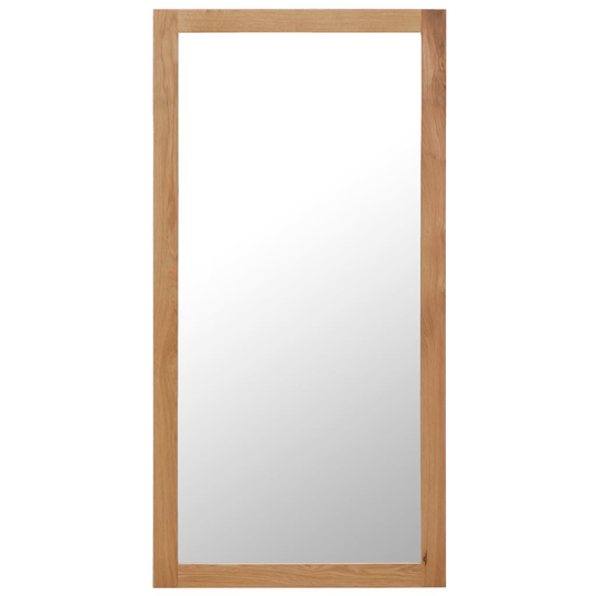 vidaXL spejl 60 x 120 cm massivt egetræ