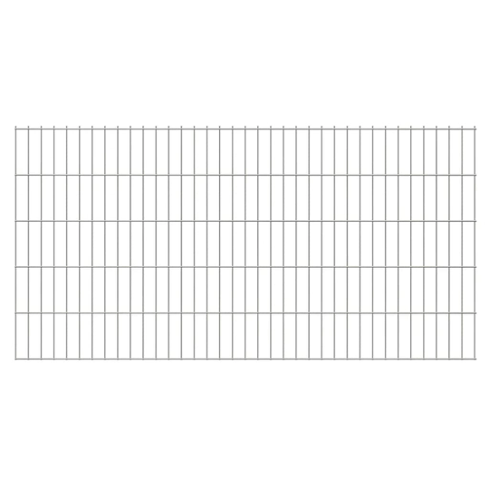 vidaXL 2D paneler til havehegn, 2.008x1.030 mm, 18 m, sølvfarvede