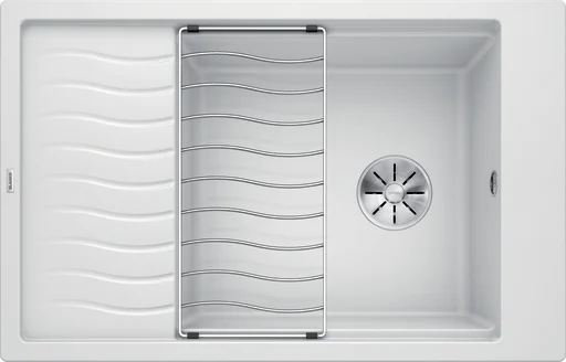Blanco Elon XL 6 S UXI Køkkenvask 78x50 cm m/InFino kurveventil, Silgranit, Hvid
