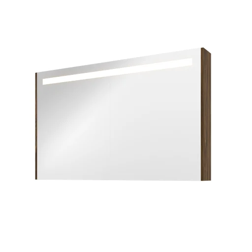 Sanibell Proline spejlskab med belysning, 120x74 cm, cabana eg