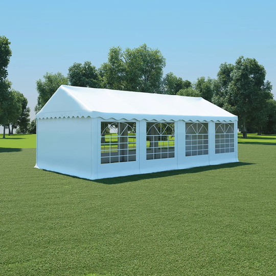 vidaXL havetelt PVC 4 x 8 m hvid