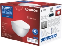 Duravit D-Neo hængeskål/sæde - 370x400x540mm t/indb.cist, åben skylle-rand, skjult mont.