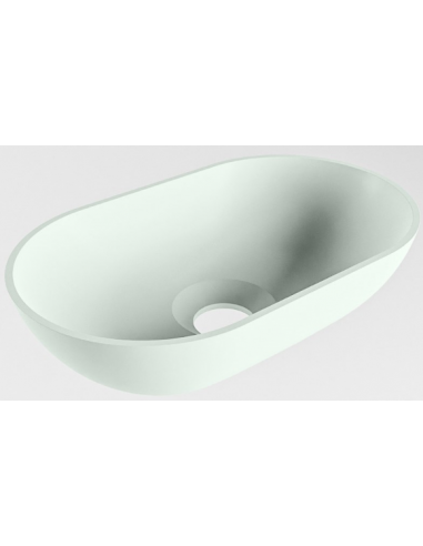 POOLE håndvask 30 x 18 cm Solid surface - Svag grøn