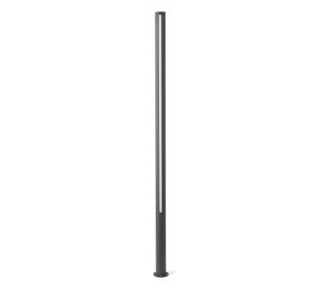 Grop havelampe H200 cm 1 x SMD LED 27W - Mørkegrå