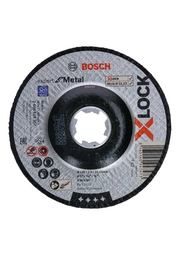 Bosch X-LOCK skæreskive, 125 mm, forkrøbbet