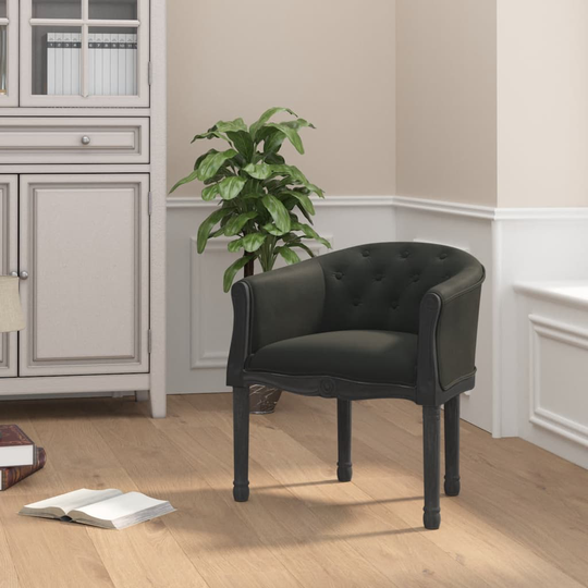 vidaXL spisebordsstol velour sort