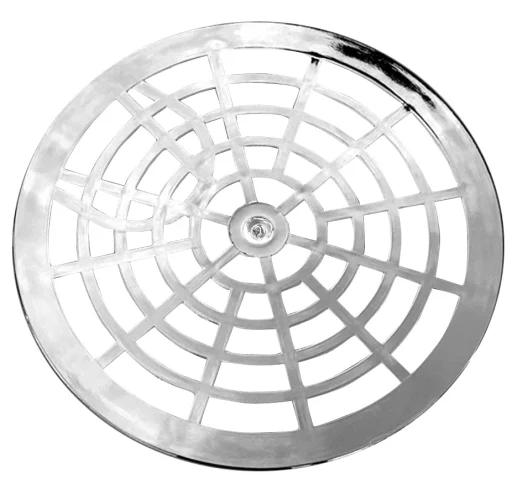 Purus Rund plast rist, forkromet 150 mm
