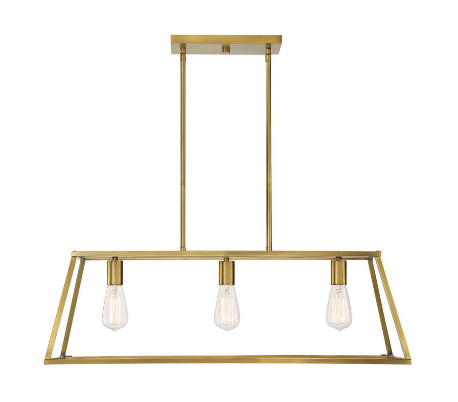Denton 3 Loftlampe 81 x 30 cm - Varm messing