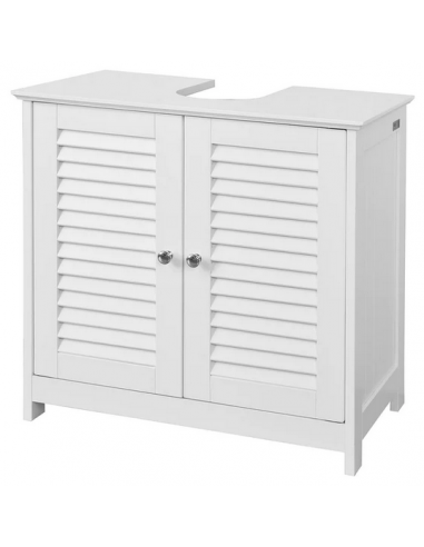 Underskab til håndvask i møbelplade H58 x B60 cm - Hvid