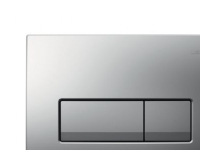 Geberit bejt.plade Delta51 - 246x164x26mm tryktaste mat krom