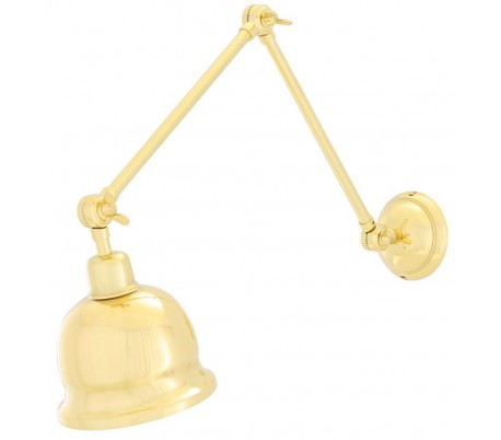 Dale Væglampe H45 - 65 cm 1 x E27 - Poleret messing