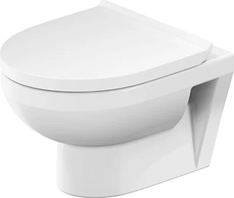 Duravit No.1 Compact væghængt toilet, Rimless, hvid