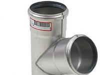 Ø 82 x 82 mm x 67,5° Grenrør rustfri AISI304/EN1.4301 Blücher
