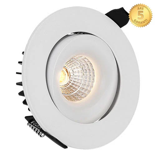 Downlight Moon LED 6W 830, 36°, med kip, hvid m/dæmpbar driver