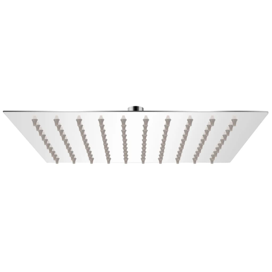 vidaXL Brusehoved rustfrit stål 20x20 cm firkantet