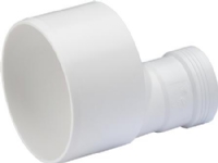 Wafix PP reduktion lang 50 x 40 mm hvid