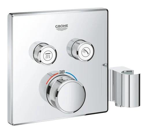 Grohe Grohtherm SmartControl brusebatteri m/bruseholder, 2 udtag, krom