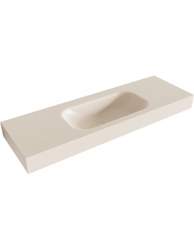 BIG SMALL væghængt håndvask 140 x 46 cm Solid surface - Linned