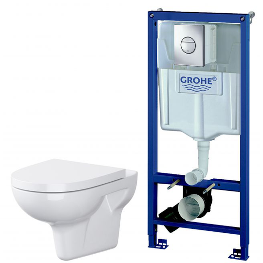 Grohe/fusion Rimless Indb.cisterne,hængeskål + Sæde39109000. + 6825010. + 6825009.