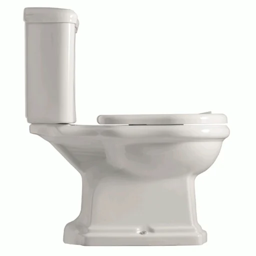 Lavabo Retro Monoblocco toilet m/S-lås, hvid