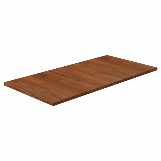 vidaXL bordplade til badeværelse 80x40x1,5 cm massivt træ mørkebrun