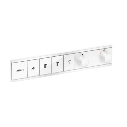 Hansgrohe RainSelect indbygningsarmatur, 4 udtag, mat hvid