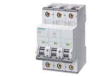 SIEMENS Automatsikring D 63A, 3 polet D-karakteristik 10kA kortslutningsbrydeevne 400AC, 60VDC, 54 mm bred