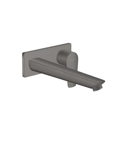 Hansgrohe Talis E 110 håndvaskarmatur t/væg 225 mm, børstet sort krom