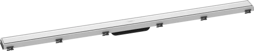 Hansgrohe Raindrain Match afløbsrende, fliser, 1200 mm, hvid glas