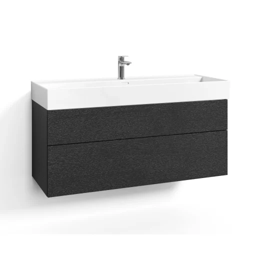 Svedbergs Forma underskab m/2 skuffer, 120x45cm, sort eg