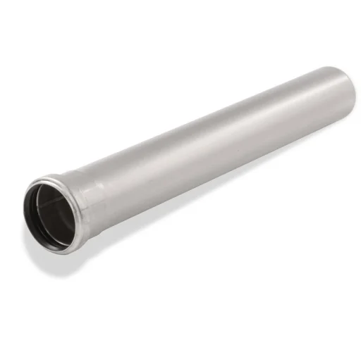 75 x 1500 mm Rør med muffe rustfri afløb AISI304 ACO