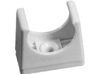 PURUS Rørholder/clips Ø32 mm, HVID, PP