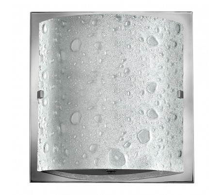 Daphne Badeværelseslampe i stål og glas H22,8 cm 1 x G9 LED - Poleret krom