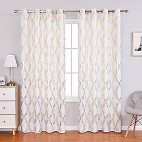 Geometrisk Mørklægningsgardin forhæng Vindue Behandling Collection (Drapes Sheer) Gardin Soveværelse Curtains