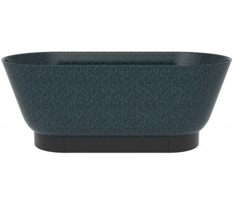 Woodio Flow fritstående badekar 160 x 70 cm ECO - Arktisk blå