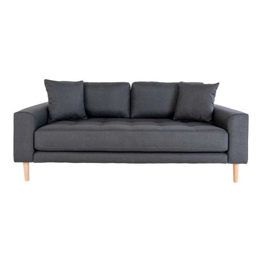 Sofa i mørkegrå med to puder HN1002 - 1301430
