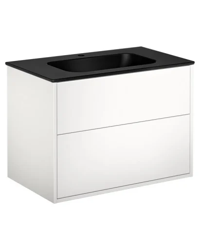 Gustavsberg Artic møbelpakke, 80x46,5 cm, hvid/sort