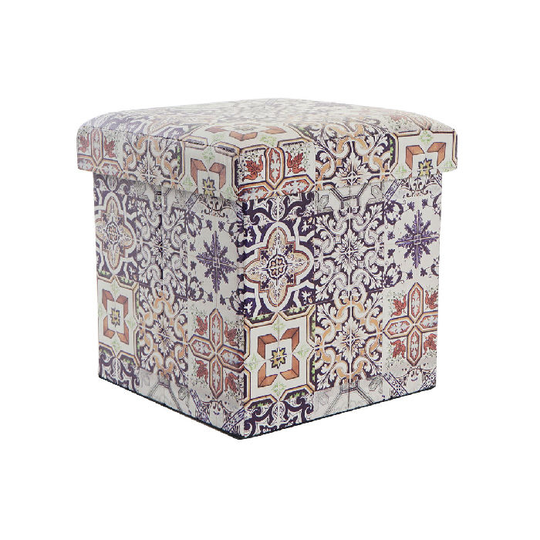 Dekorativ boks DKD Home Decor PU Flise (32,5 x 32,5 x 34 cm)