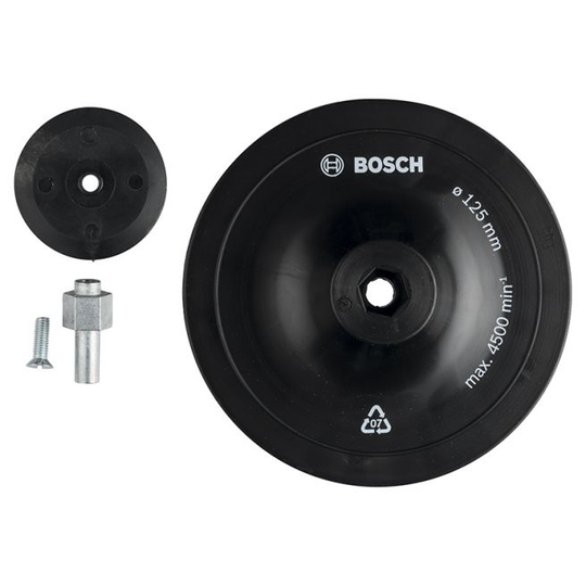 Bosch Bagskive 125mm M/skaft - 1609200240