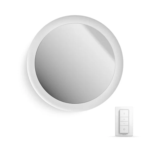 Philips Hue Adore spejl m/lys & lysdæmperkontakt, hvid