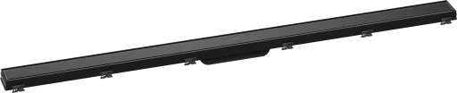 Hansgrohe Raindrain Match afløbsrende, fliser, 1200 mm, sort glas