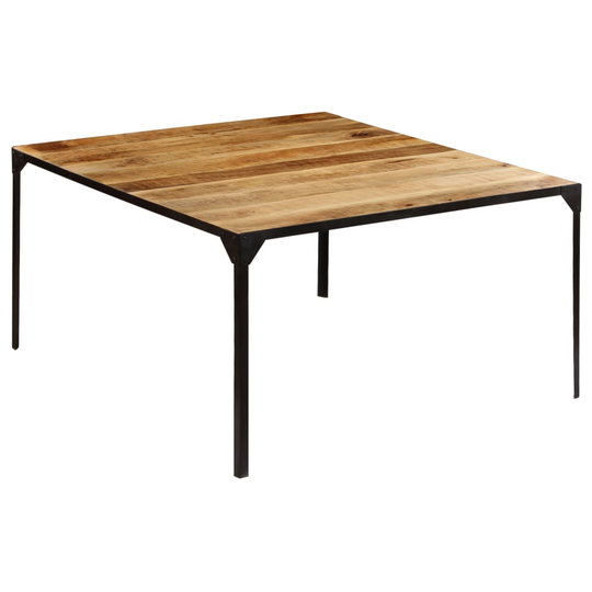 vidaXL spisebord 140 x 140 x 76 cm massivt mangotræ