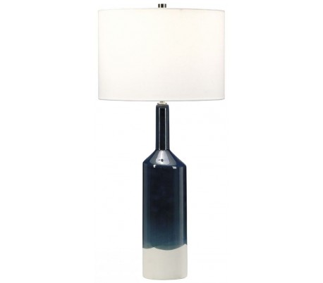 Bayswater Bordlampe H78,5 cm 1 x E27 - Blå/Hvid