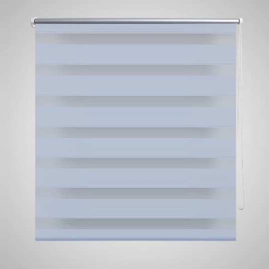 vidaXL rullegardin i zebradesign 80 x 150 cm hvid