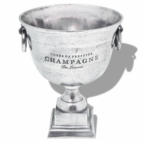 vidaXL trofæpokal-champagnekøler aluminium sølvfarvet