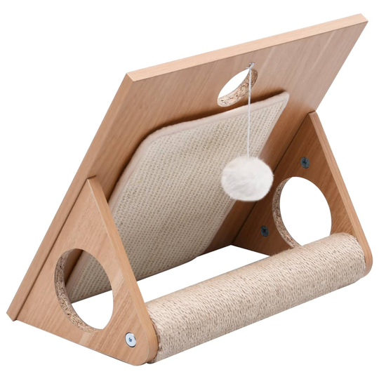 vidaXL kradsetræ med kradsemåtter trekantet sisal 40 cm