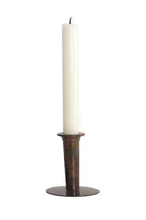 Lysestage Antique Ø 7x8 cm - Kobber