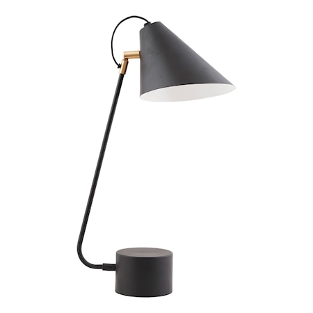 Club Bordlampe Sort/Hvid 18-20 cm