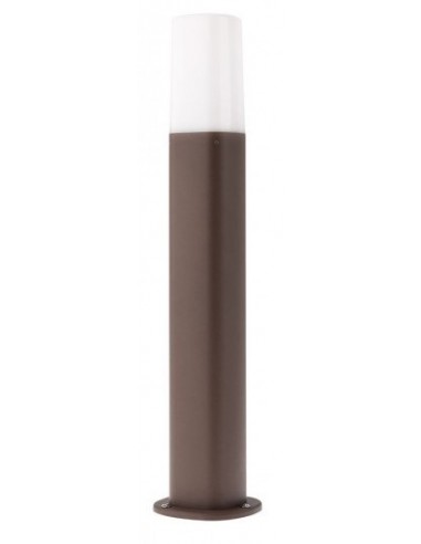CRAYON Bedlampe i aluminium og polycarbonat H50 cm 1 x E27 - Mat mørkebrun